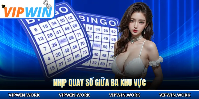Nhịp quay số giữa ba khu vực