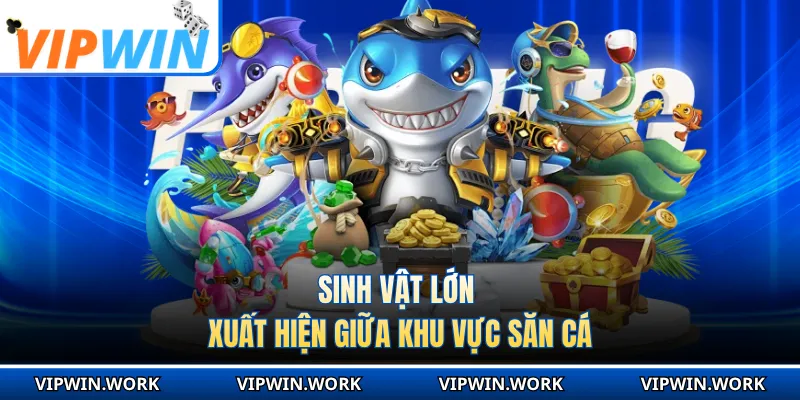 Sinh vật lớn xuất hiện giữa khu vực săn cá