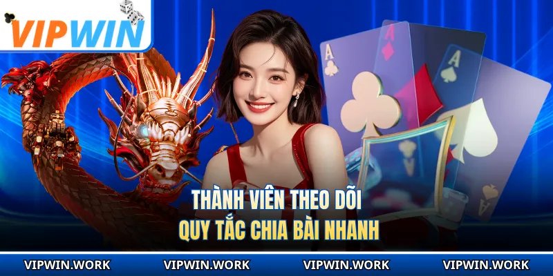 Thành viên theo dõi quy tắc chia bài nhanh